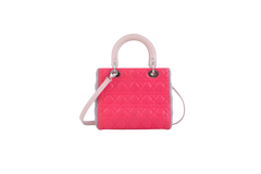 DIOR LADY MEDIUM CANNAGE TRICOLOR PINK