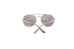 PRADA CINEMA METAL/TORTOISE LENSES MIRRORED