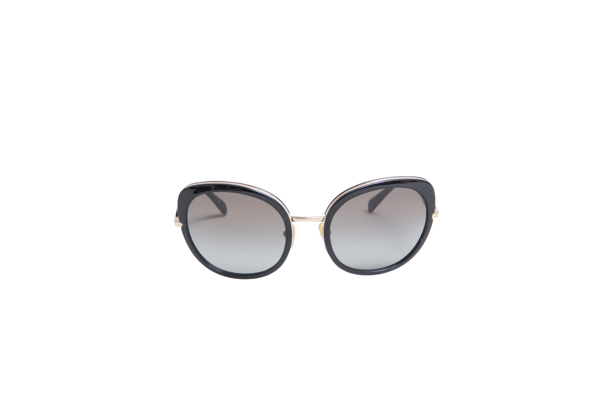 PRADA ROUND METAL BLACK