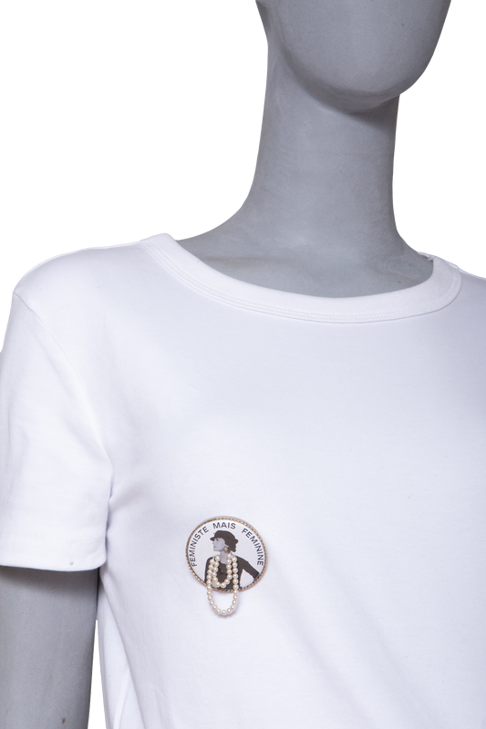 CHANEL BROOCH COCO FEMINISTE & PEARLS