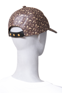 BURBERRY BASEBALL CAP COATED CANVAS TB MONOGRAM