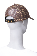 BURBERRY BASEBALL CAP COATED CANVAS TB MONOGRAM