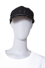 FENDI BASEBALL CAP WITH SUNGLASSES CANVAS AND LEATHER BLACK