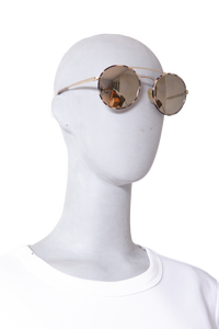 PRADA CINEMA METAL/TORTOISE LENSES MIRRORED