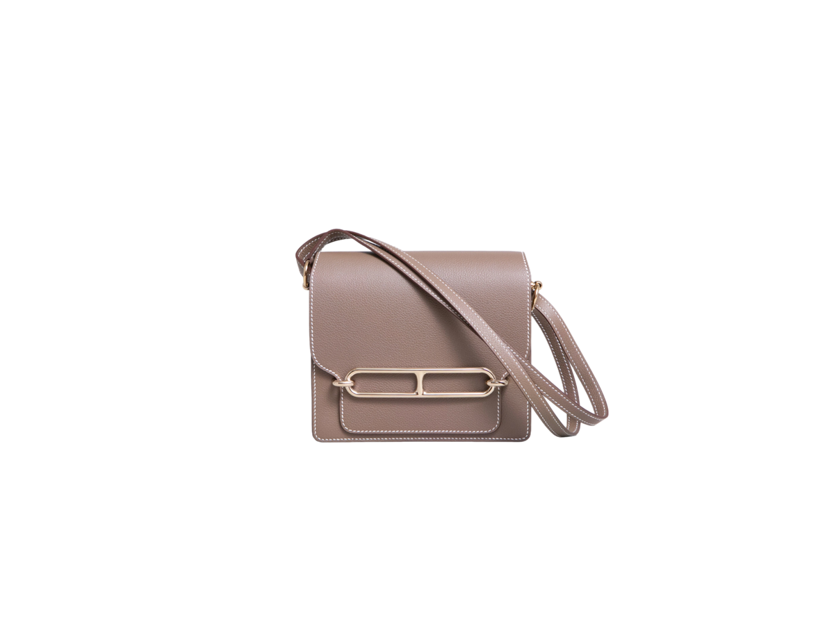 HERMÈS ROULIS 18 MINI EVERCOLOR ÉTOUPE - PERMABRASS HDWR