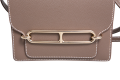 HERMÈS ROULIS 18 MINI EVERCOLOR ÉTOUPE - PERMABRASS HDWR