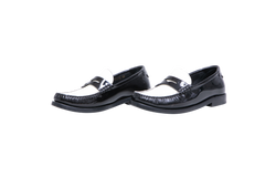 YSL LE LOAFER PATENT LEATHER LOAFERS B&W - 34 BR