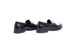 YSL LE LOAFER PATENT LEATHER LOAFERS B&W - 34 BR