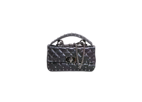 VALENTINO ROCKSTUD SPIKE MATELASSÊ BLACK