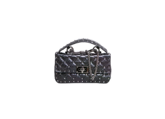 VALENTINO ROCKSTUD SPIKE MATELASSÊ BLACK