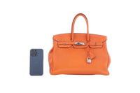 HERMÈS BIRKIN 35 TOGO LEATHER ORANGE