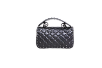 VALENTINO ROCKSTUD SPIKE MATELASSÊ BLACK