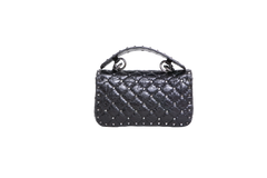 VALENTINO ROCKSTUD SPIKE MATELASSÊ BLACK
