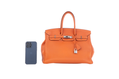 HERMÈS BIRKIN 35 TOGO LEATHER ORANGE