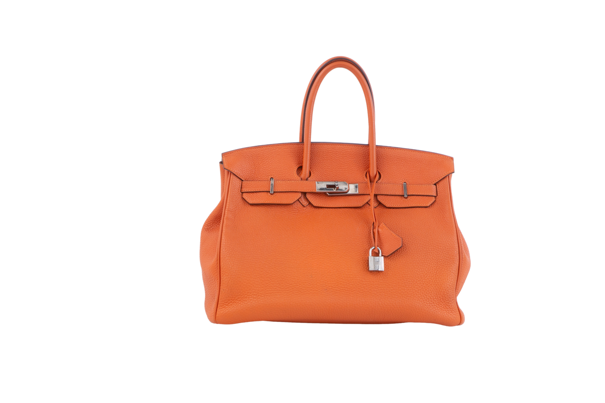 HERMÈS BIRKIN 35 TOGO LEATHER ORANGE