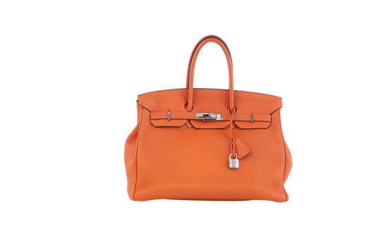 HERMÈS BIRKIN 35 TOGO LEATHER ORANGE