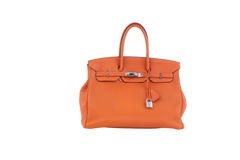 HERMÈS BIRKIN 35 TOGO LEATHER ORANGE