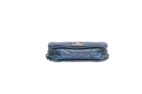 CHANEL BOY SHOULDER BAG LAMBSKIN BLUE