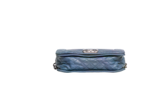 CHANEL BOY SHOULDER BAG LAMBSKIN BLUE