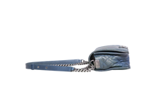 CHANEL BOY SHOULDER BAG LAMBSKIN BLUE