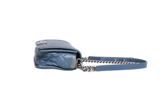 CHANEL BOY SHOULDER BAG LAMBSKIN BLUE