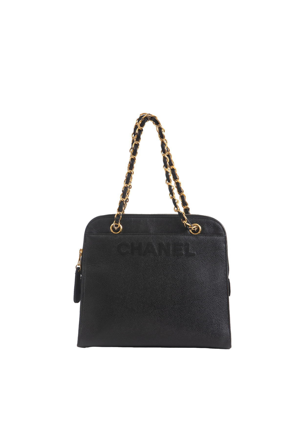 CHANEL SHOULDER BAG CAVIAR VINTAGE BLACK