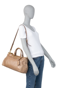 PRADA VITELLO SATCHEL BEIGE