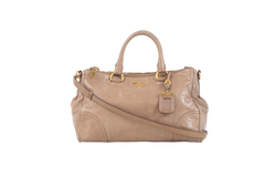 PRADA VITELLO SATCHEL BEIGE