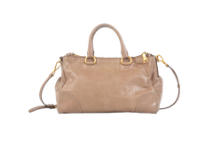 PRADA VITELLO SATCHEL BEIGE