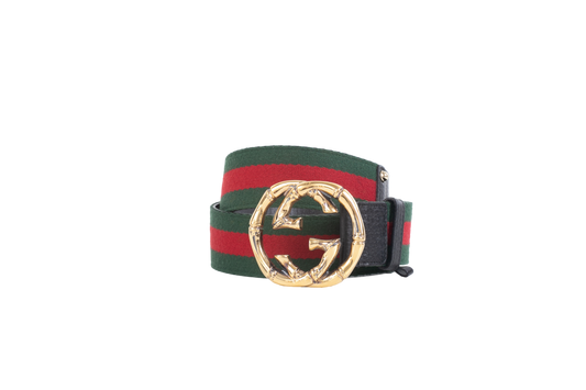 GUCCI CINTO GG LARGE WEB CANVAS