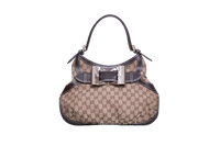 GUCCI QUEEN GG CANVAS SHOULDER BAG (VINTAGE)