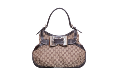 GUCCI QUEEN GG CANVAS SHOULDER BAG (VINTAGE)