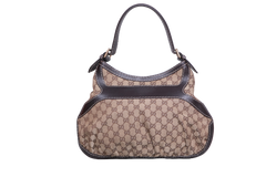 GUCCI QUEEN GG CANVAS SHOULDER BAG (VINTAGE)