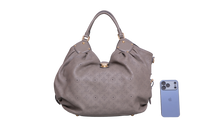 LV MAHINA LARGE HOBO GREY