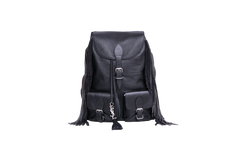 YSL FESTIVAL BACKPACK FRINGE LEATHER BLACK