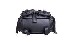 YSL FESTIVAL BACKPACK FRINGE LEATHER BLACK
