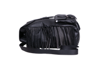 YSL FESTIVAL BACKPACK FRINGE LEATHER BLACK