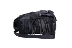 YSL FESTIVAL BACKPACK FRINGE LEATHER BLACK