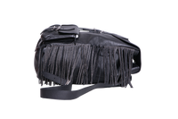 YSL FESTIVAL BACKPACK FRINGE LEATHER BLACK