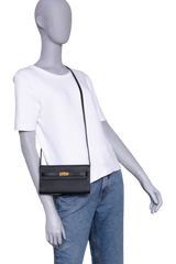 HERMÈS KELLY TO GO CHÈVRE MYSORE NOIR GOLD HDWR