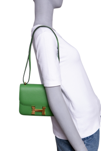 HERMÈS MINI CONSTANCE 18 EPSOM VERT YUCCA GOLD HDWR