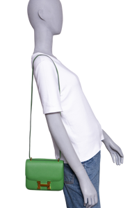 HERMÈS MINI CONSTANCE 18 EPSOM VERT YUCCA GOLD HDWR
