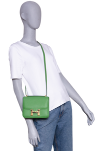 HERMÈS MINI CONSTANCE 18 EPSOM VERT YUCCA GOLD HDWR