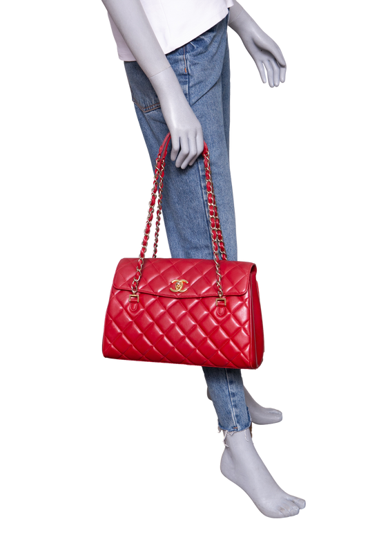 CHANEL MISIA CAMERA FLAP LAMBSKIN RED 2016