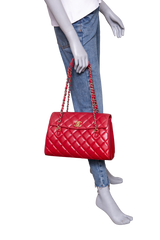 CHANEL MISIA CAMERA FLAP LAMBSKIN RED 2016