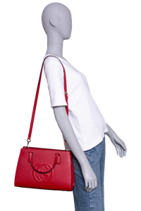 GUCCI SOHO SATCHEL BAG RED