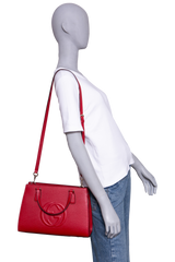 GUCCI SOHO SATCHEL BAG RED