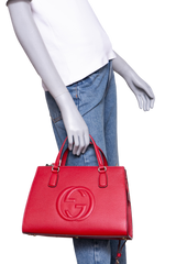 GUCCI SOHO SATCHEL BAG RED
