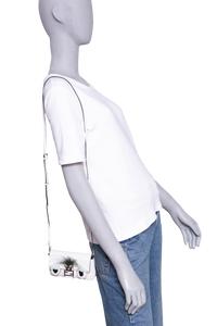 FENDI BAGUETTE MICRO MONSTER LEATHER WHITE