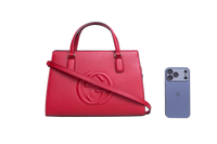 GUCCI SOHO SATCHEL BAG RED